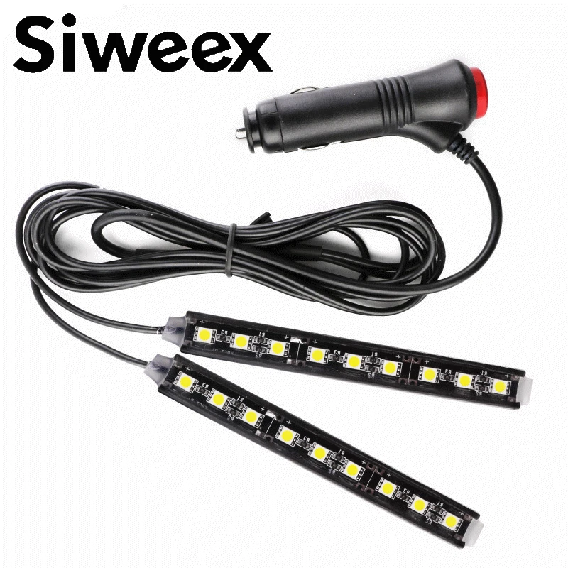 

2 in 1 New 9 LED 5050 Car Charge Interior Accessories Foot Car Decorative Car Light Decorative Light 12V Auto Accessory