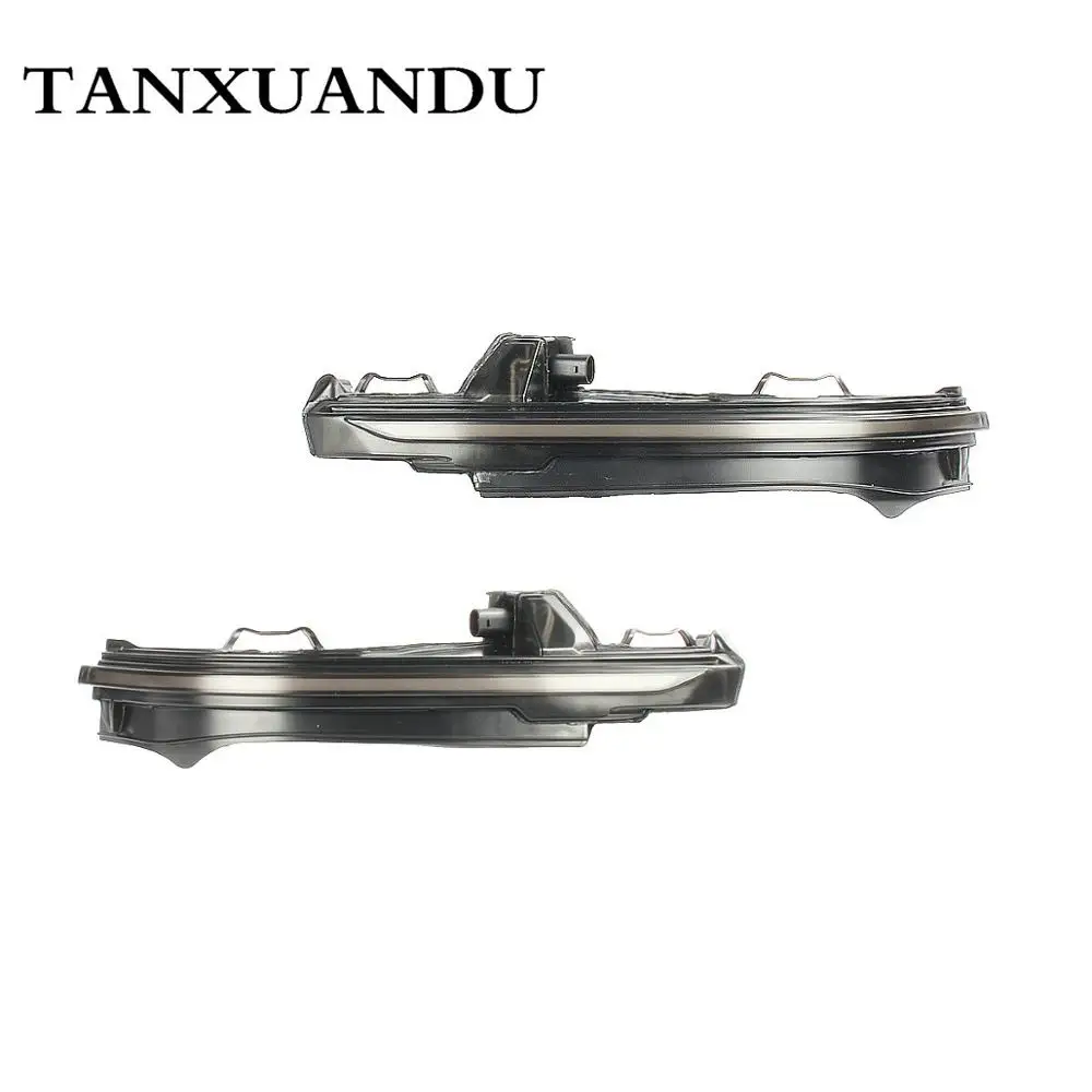 

Smoked Transparent Dynamic LED Door Mirror Turn Signal Light Wing Lens Indicator Lamp Fit For AUDI Q7 2017-2019