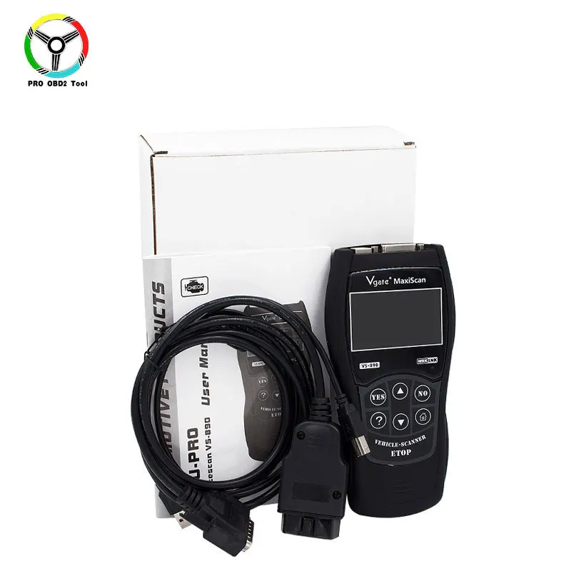 Vgate VS890 автомобильный диагностический сканер VS890s OBD2 CAN BUS считыватель кодов ошибок