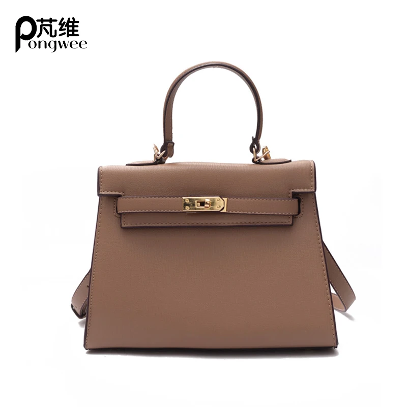 

PONGWEE Women Fashion Shoulder Bag Luxury Medium Size Female Simple Versatile Handbags High Quality Tide Messenger Bag Wholesale
