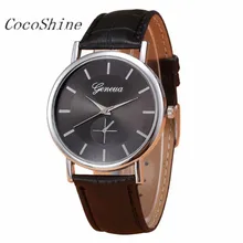 CocoShine A-918 Women Ladies Retro Design Leather Band Analog Alloy Quartz Wrist Watch wholesale Free shipping