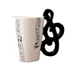 Hoomall 300 мл керамическая кружка с ручкой для инструментов, кофейная кружка, чашка с музыкальной нотой, горячая кружка, настольная бутылка для воды, столовая посуда, кухонные аксессуары