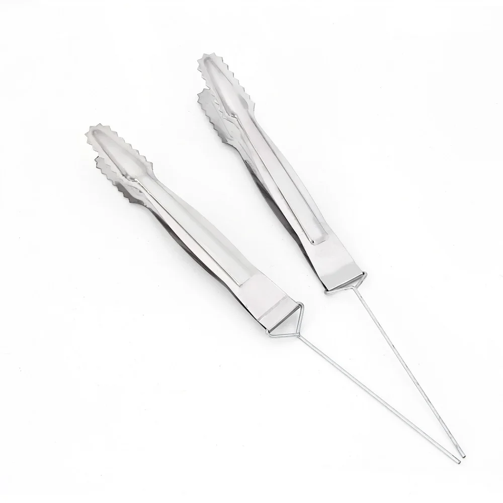 

10pcs Hookah Accessories tweezers hookah splinter tweezers large Tweezers Hookah Shisha Water Pipe Clips Forceps pliers metal