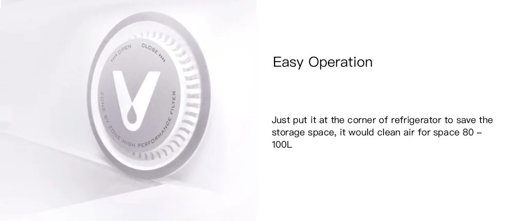 Xiaomi VIOMI травянистая стерилизация ликвидация холодильника очиститель воздуха фильтр мини очиститель воздуха Hepa фильтр