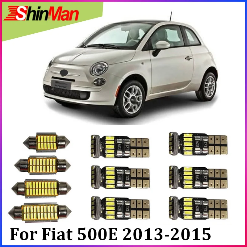 Us 11 0 Shinman 5x Error Free Auto Led Car Light Interior Lighting Kit For Fiat 500e 500e Led Interior Package 2013 2015 In Signal Lamp From