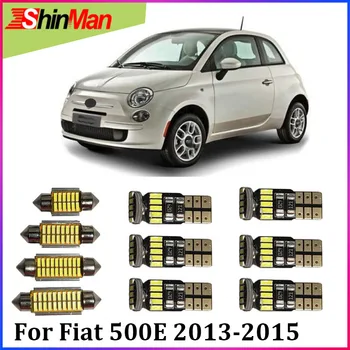 

ShinMan 5X LED CAR Light Car LED Interior Car lighting For Fiat 500e 500E LED Interior Light kit 2013-2015 LED Car interior