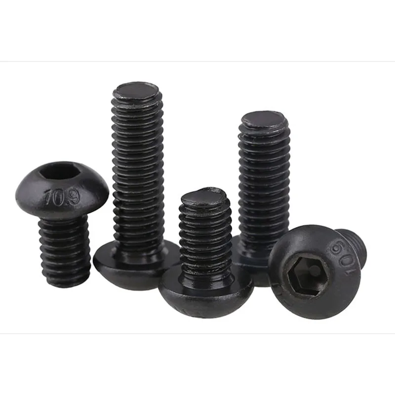 Grade Semicircular Head Hexagonal Screw M1.6 / Mushroom / Pan Head Hex Screw Round Cup Bolt 10