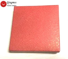

Qingmos Wholesale 12 Boxes Red Square 9*9*2cm Jewelry Box For Bracelet Gfit Box with Paper China Silk Jewelry Displays Box b08