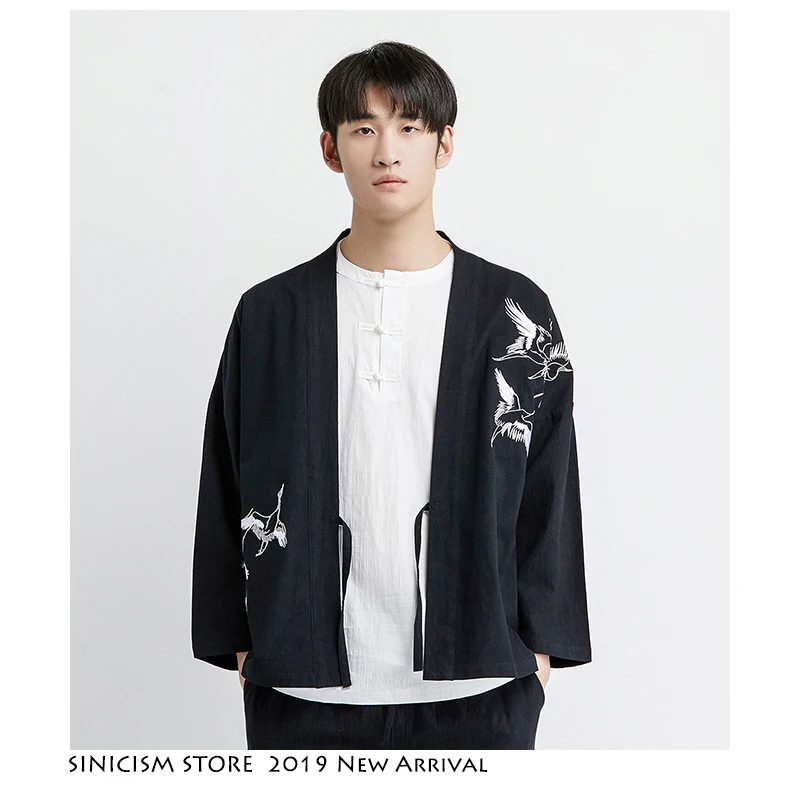 Sinicism Store Chinese Style Men Streetwear Jacket 2019 Mens Kimono Trench Coat Mens Solid Casual Cotton Harajuku Male Clothing Sinicism Store Chinese Style Men Streetwear Jacket 2019 Mens Kimono Trench Coat Mens Solid Casual Cotton Harajuku Male Clothing