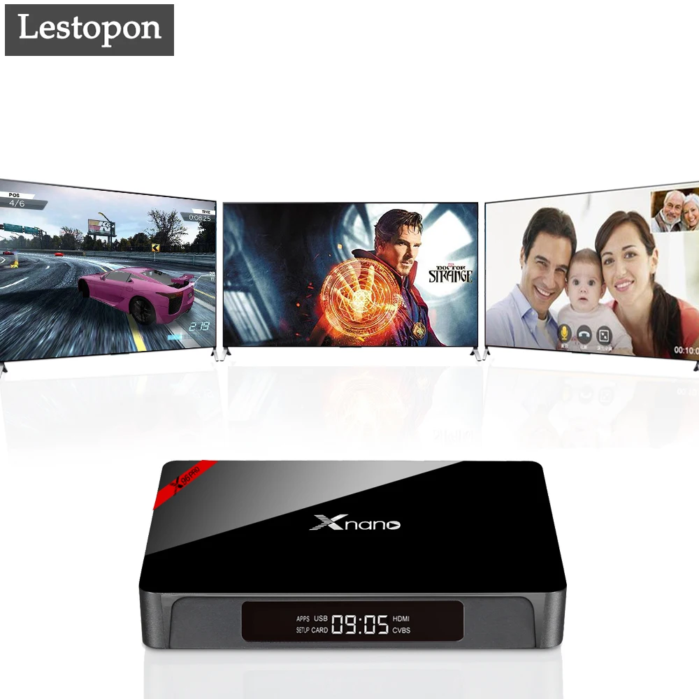 

Lestopon Android Tv Box X96 Pro Step-Top Boxes Home Audio Video Smart Tv Box Amlogic S905X HDMI Wifi Smart Receiver Media Player