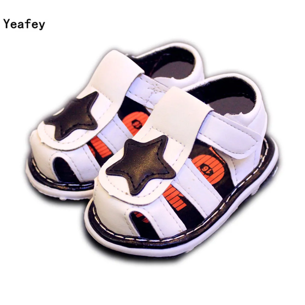 Yeafey Baby Toddler Boy Sandals White Stars Size 15 19 Summer Sandal