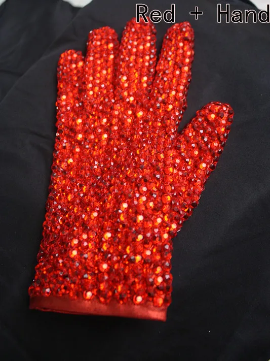 コスプレ手作りマイケル・ジャクソンカラフルな両面クリスタルライン