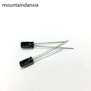 

100pcs 1uF 50V 105Centigrade 50V1UF Radial Electrolytic Capacitor 5 x 11mm