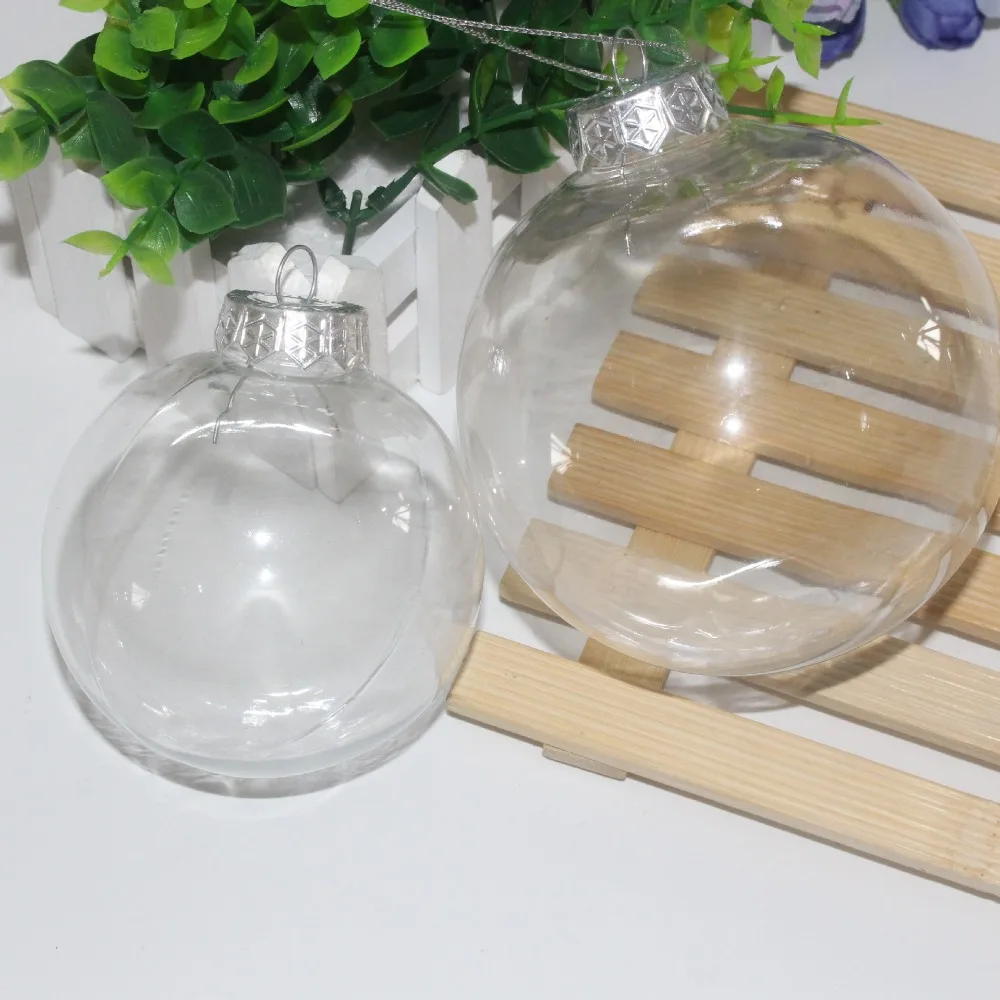 Unids/pack Navidad 6 2018 diseño romántico Navidad decoraciones bola transparente puede abrir plástico Navidad adorno claro Unids/pack Navidad 6 2018 diseño romántico Navidad decoraciones bola transparente puede abrir plástico Navidad adorno claro