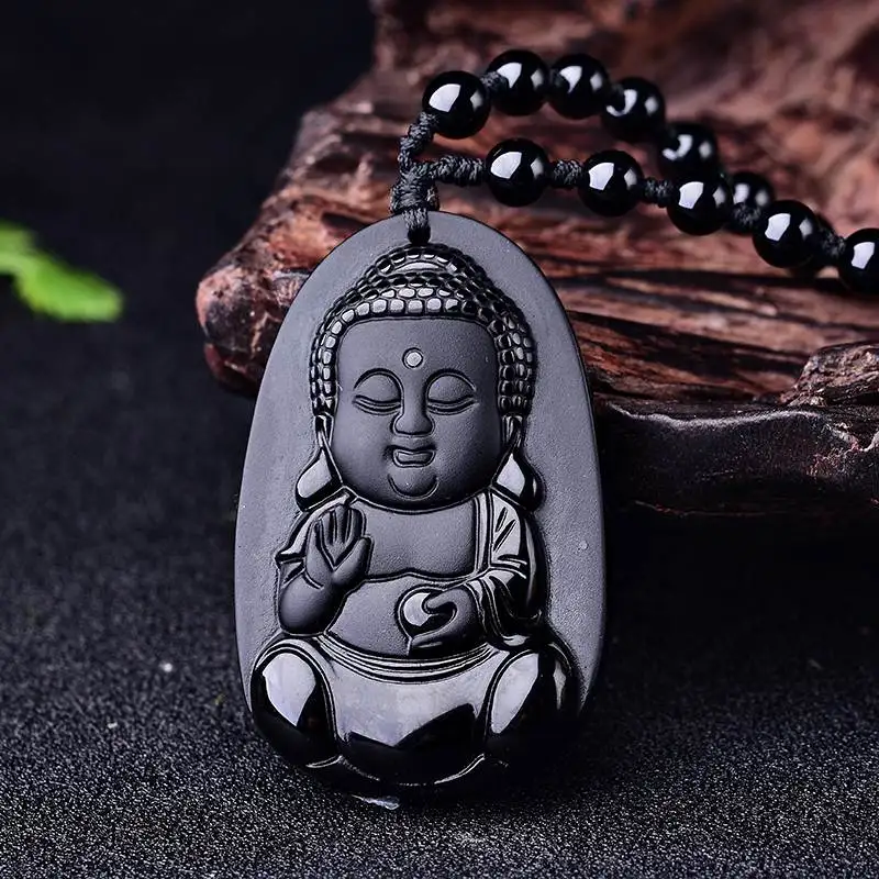 Black buddha pendant Clearance