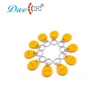 DWE CC RF acces цвет карты управления 125 кГц водонепроницаемый мини-брелок на цепочке жетон для системы контроля доступа