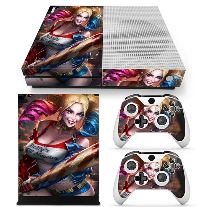 

Newest Model PVC Skin sticker For Xbox one s Console and controller Decal