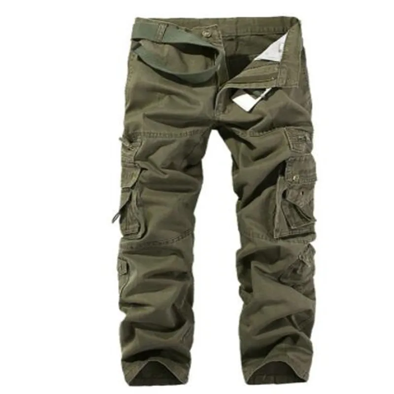 Горячие тактические мужские брюки карго Хлопок повседневные военные мужские брюки Твердые Pantalon Homme - Цвет: 3