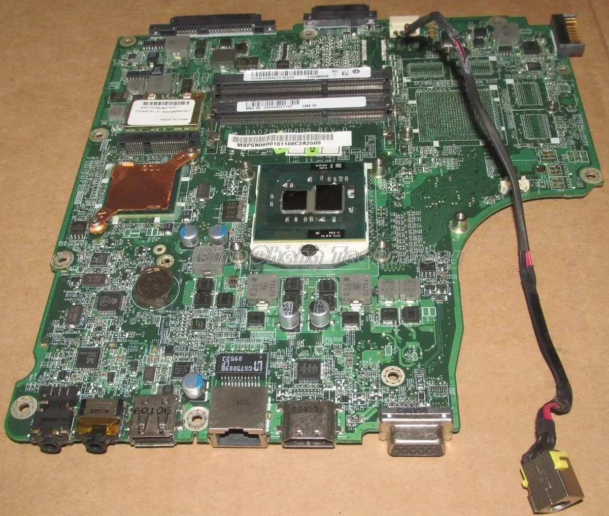 

Laptop Motherboard For Acer 4820 MBPSN06001 DA0ZQ1MB8D0 DDR3 HM55 integrated graphics card 100% fully tested