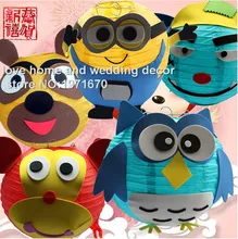 8 20cm10pcs lot DIYcartoon paper lantern little monkey animal children handmade bags kindergarten Christmas decorations