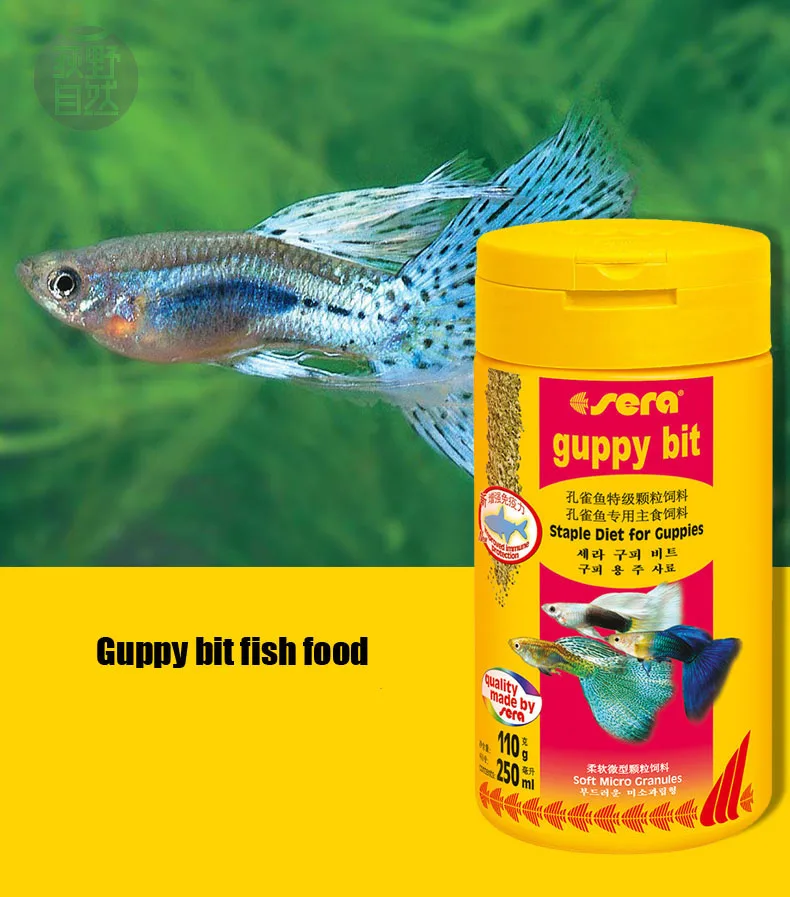 Маленькая тропическая гранулы Sera guppy fish медленно Тонущая Рыбка питание|fish food|fish