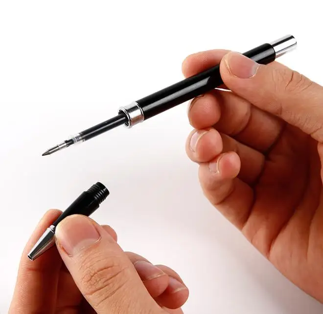ZEBRA JJ4 гелевые ручки 0,5 мм наконечник металлический корпус гладкое письмо быстрая сухая многоразовая деловая ручка чернильное перо для офиса, студента, маленький подарок