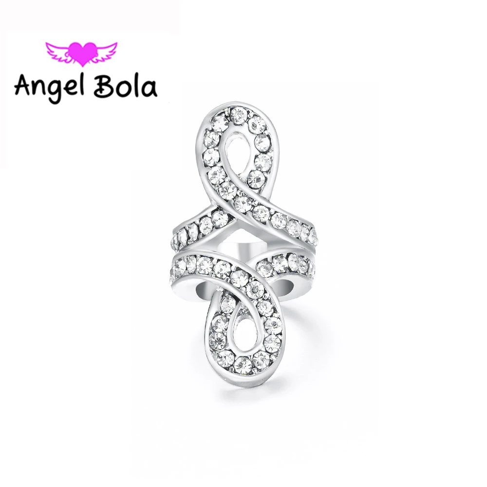 

2016 Trendy New Pryme DIY Endless Charms Women Bracelet Jewelry Plating Zircon Alloy Slide Beads Endless Charms EP-066