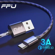FPU usb type-C кабель для samsung Xiaomi Redmi K20 Pro huawei мобильный телефон Быстрая Зарядка Кабели USBC type-C зарядное устройство кабель 3 м