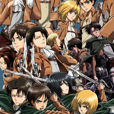 Attack On Titan Collage Laminated Poster (24 x 36)