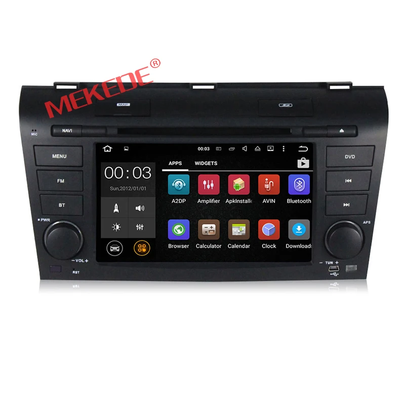 Sale ROM 16G 1024*600 Quad Core Android 7.1 car DVD for MAZDA 3 MAZDA3 2004 2005 2006 2007 2008 2009 Car DVD Player GPS 4G Radio 1