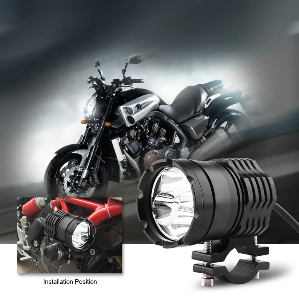Мотоциклетные светодиодные фары для вождения передние Водонепроницаемые