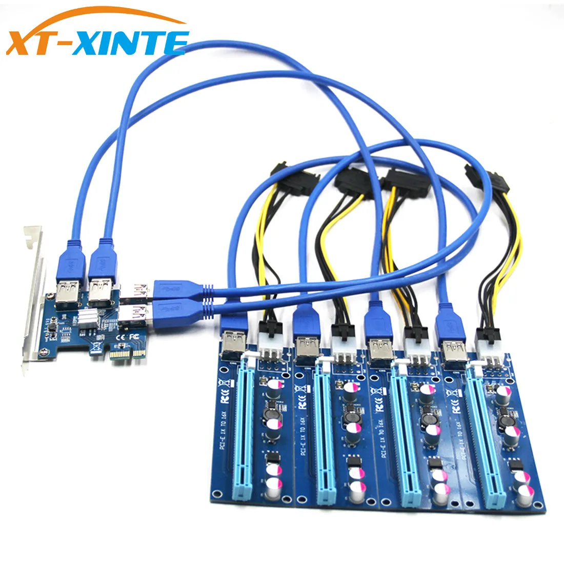 USB 3 0 PCI E Express 1x к 16x расширитель переходная карта адаптер Pcie 1 4 конвертер