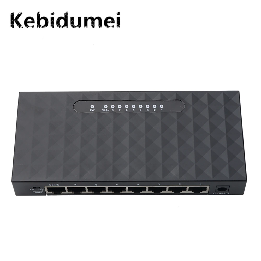 

Kebidumei Gigabit Switch HUB 8 Ports LAN 10/100/1000Mbps Full-Duplex Gigabit Ethernet Desktop Network Switches Wholesale