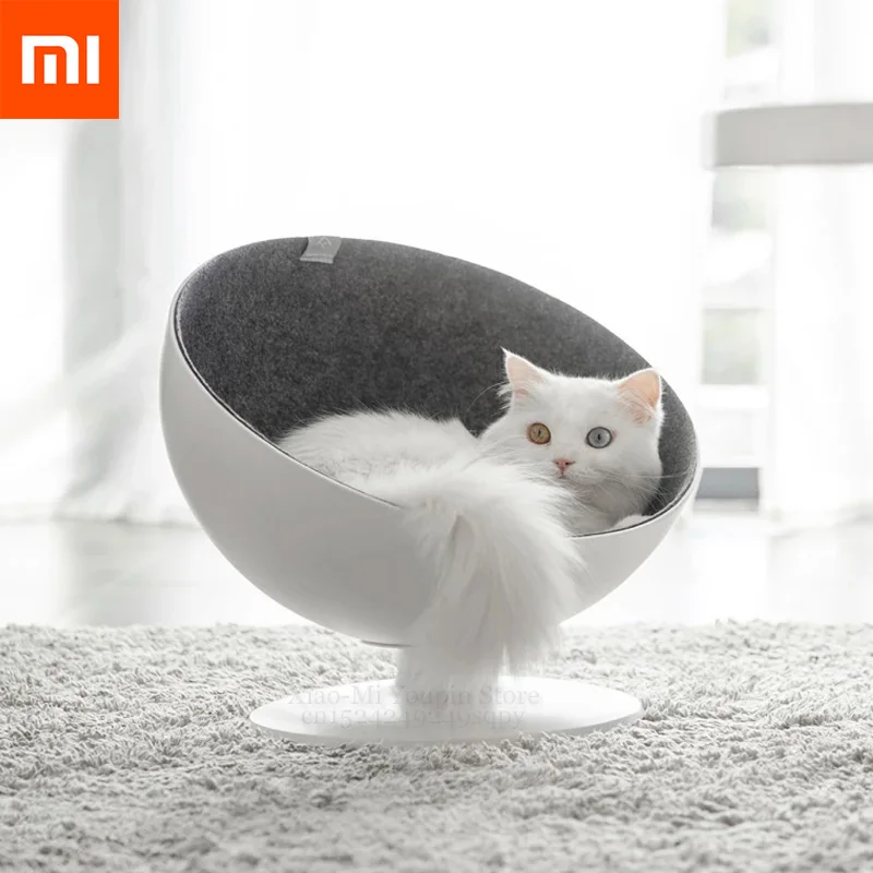 

Xiaomi Mijia Rotating Interactive Cat Boss Cat Nest Fiber Lining Simple and Beautiful Comfortable Nest for Cat Boss