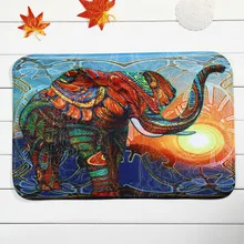 HUAMAO 40*60 см Индийский Слон коврик замша нескользящий абсорбирующий душ ванная комната коврик для туалета коврики кухня напольный коврик