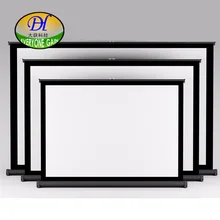 Everyone gain V50 Mini Portable Table Projector Screen 50inch 4:3 Matte White Home Cinema System Manual Pantalla Proyector