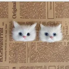 WYZHY моделирование животное голова кота украшения статичная Игрушка Модель Статуэтка обучение маленьких детей познание