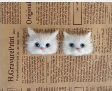 

WYZHY simulation animal cat head ornaments static toy model photography window props children early education cognition