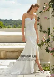 Бесплатная доставка sexy аппликации романтический 2015 casamento vestido де noiva милая бисером старинные кружева свадебное платье Свадебное Платье