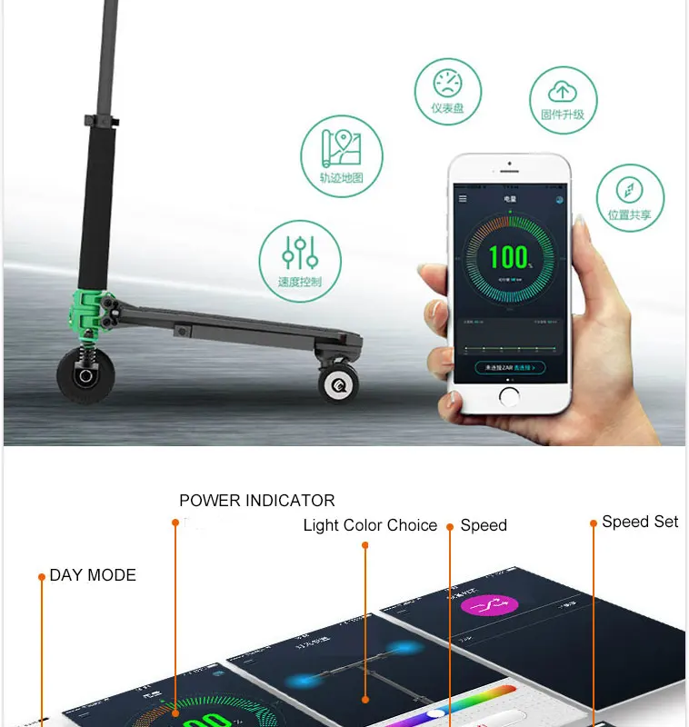 Sale Zar foldable three wheel light and compact electrical scooters 28