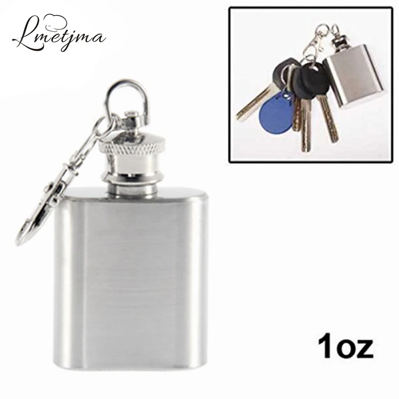 

LMETJMA 1oz Portable Mini Stainless Steel Liquor Hip Flask for Alcohol Bottle Travel Whiskey Bottle Mug Flask PY0022