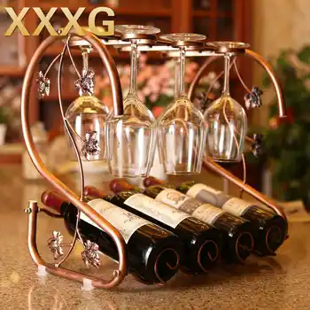 

XXXG/creative/double wine glass rack can tear open outfit multifunctional word multilayer wine bottle hanging crossover vehicle