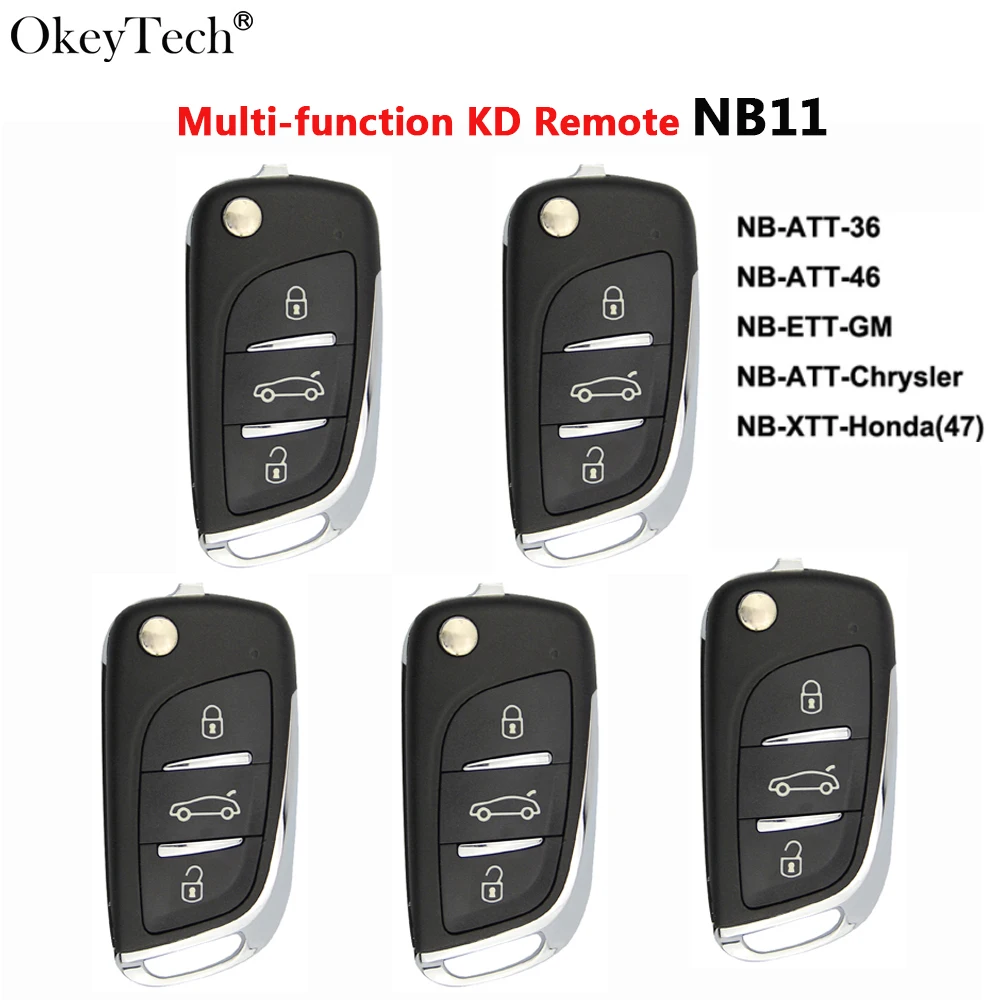 Okeytech 5 шт./лот Многофункциональный KD ключ дистанционного управления авто ключ DIY 3BTN для ключей DIY KD900 URG200 KD200 ключ программист
