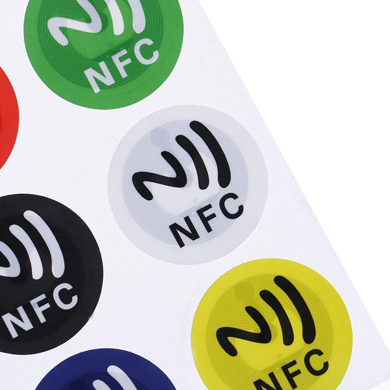 6 шт./лист NFC метки наклейка s NTAG213 NFC метки RFID клейкая этикетка наклейка универсальные этикетки Ntag213 RFID бирка для всех NFC телефонов