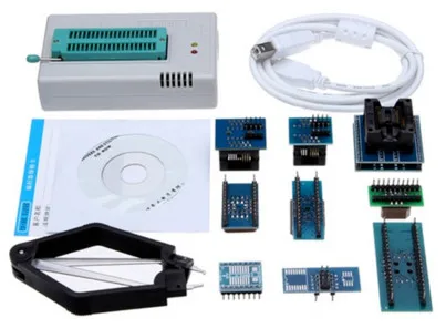 Оригинальный USB-программатор Super mini pro TL866II Plus + 10 элементов IC-адаптеров