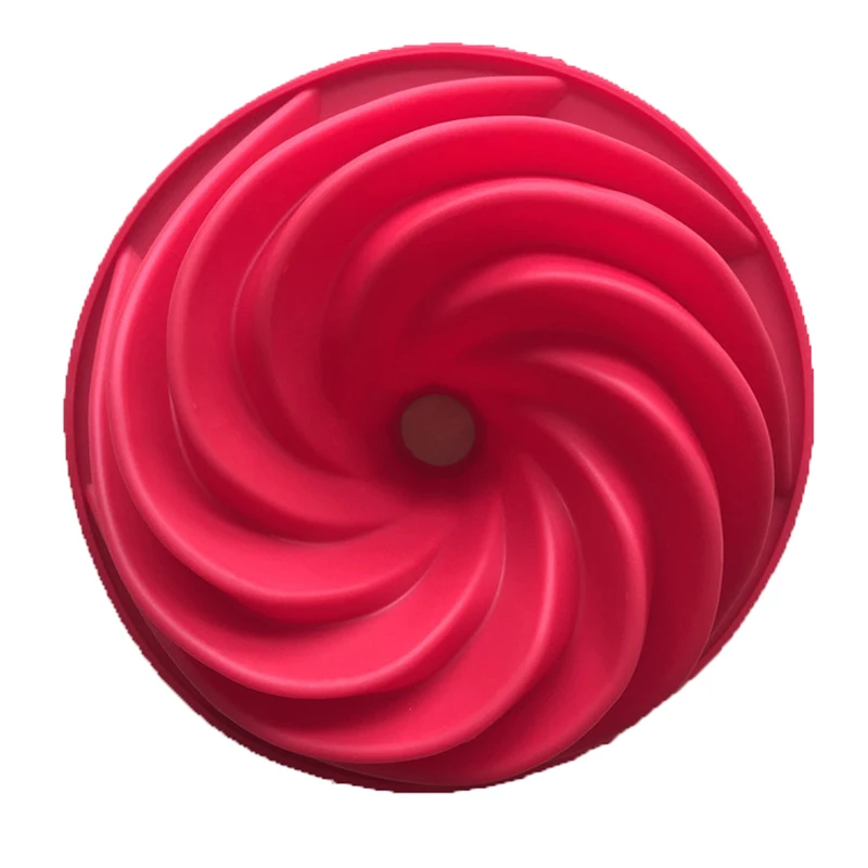 Fluted Cake Pan Swirl Bundt Ring Kougolf Silicone Pastry Bread Cake