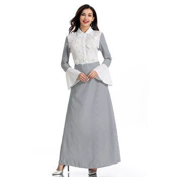 

Striped Vestidos Muslim Abaya Dubai Hijab Long Dress Arabic Kaftan Ramadan Jubah Islamic Clothing Caftan Robe Musulmane Femme