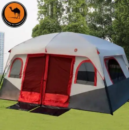 

3.2*2.1*1.9m Outdoor 3-5 Persons Beach Camping Tent Anti/Proof /Rain UV/Waterproof 2Rooms Family Waterproof Tent In S Size