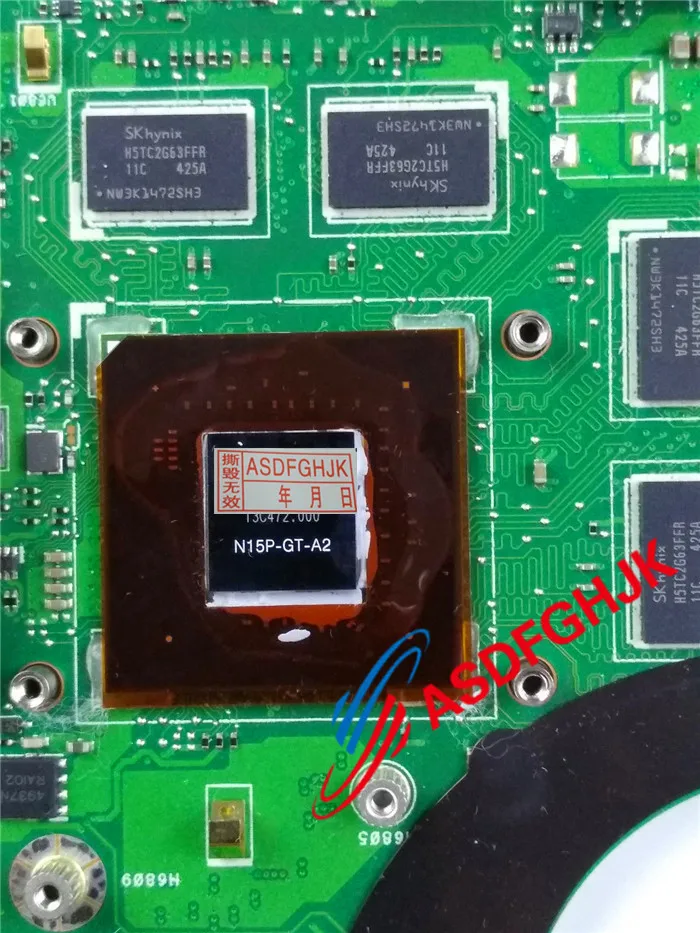  N750JK Motherboard for ASUS N750J N750JV GT850M W/ i7-4710HQ REV 3.0 Mainboard fully tested