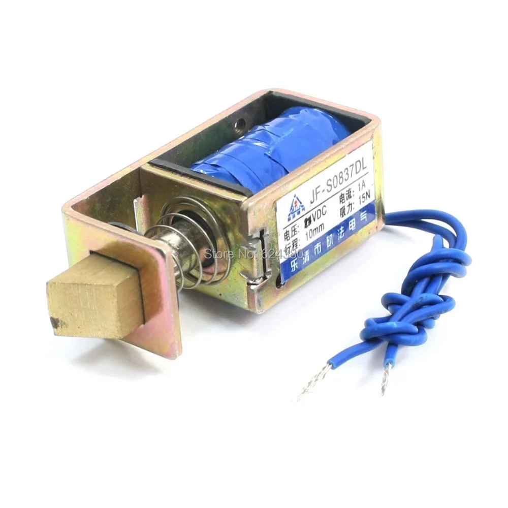 

DC 6V 1A 10mm Stroke 15N Force Open Frame Type Magnet Solenoid Electromagnet for Electric Door Lock